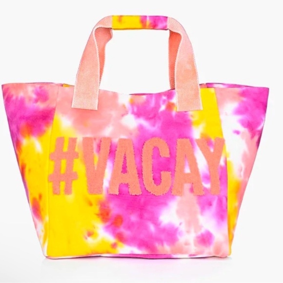 VACAY VIBES TOTE!!! Bright vibrant colors!! Durable material! QUALITY! New - Picture 1 of 5
